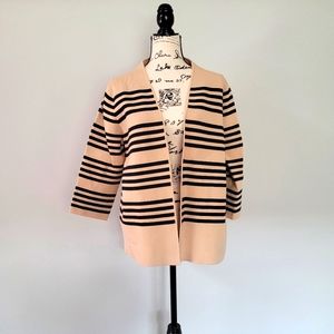 Coldwater Creek black/tan cardigan in XL.